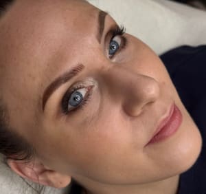 Eyebrow Tattoo result by Joyful Girl Permanent Cosmetics in Poland, ME
