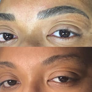 Eyebrow Tattoo result by JRbrows and Skin studio in Bethesda, MD