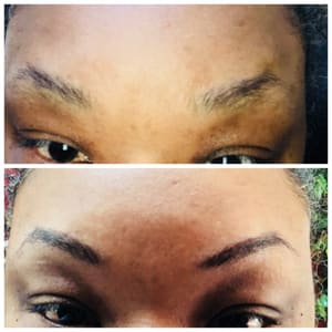 Eyebrow Tattoo result by Jujus Beauty Bar in Dover, DE