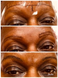 Eyebrow Tattoo result by Jujus Beauty Bar in Dover, DE