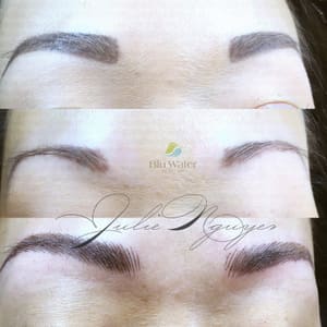 Eyebrow Tattoo result by Julie Nguyen Permanent Makeup Clinic-Microblading-Eyebrow-Microneedling-Microdermabrasion in Kensington, MD