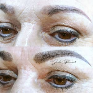 Eyebrow Tattoo result by Julie Nguyen Permanent Makeup Clinic-Microblading-Eyebrow-Microneedling-Microdermabrasion in Kensington, MD