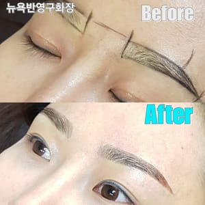 Eyebrow Tattoo result by julie's cosmetic tattoo studio in Bayside, NY