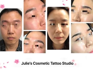 Eyebrow Tattoo result by julie's cosmetic tattoo studio in Bayside, NY