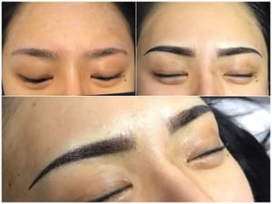 Eyebrow Tattoo result by julie's cosmetic tattoo studio in Bayside, NY
