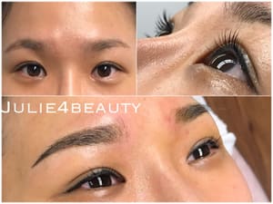 Eyebrow Tattoo result by julie's cosmetic tattoo studio in Bayside, NY