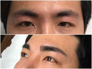 Eyebrow Tattoo result by julie's cosmetic tattoo studio in Bayside, NY