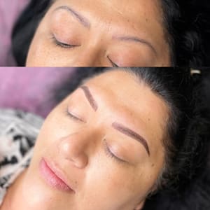 Eyebrow Tattoo result by Julss Ink’d Studio in Hesperia, CA