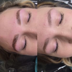 Eyebrow Tattoo result by Junipermoon Esthetics in Wayland, MI