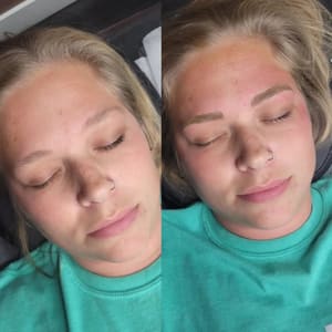 Eyebrow Tattoo result by Junipermoon Esthetics in Wayland, MI