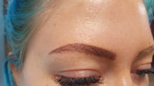 Eyebrow Tattoo result by Just Tans Salon in Garden Grove, CA