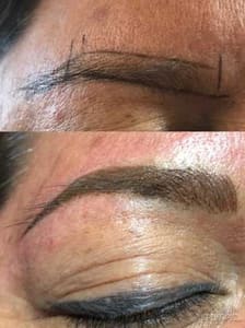 Eyebrow Tattoo result by Just Tans Salon in Garden Grove, CA