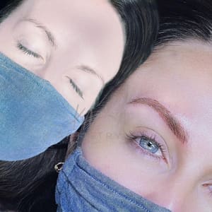 Eyebrow Tattoo result by k artistry llc in Fallston, MD