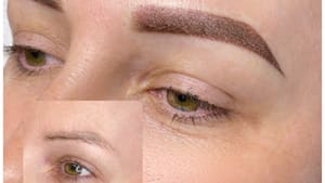 Eyebrow Tattoo result by K Beauty in Nederland, TX
