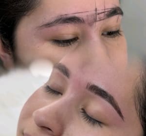 Eyebrow Tattoo result by K's Beauty n Ink in Visalia, CA