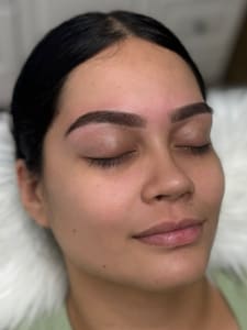 Eyebrow Tattoo result by K's Beauty n Ink in Visalia, CA