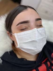 Eyebrow Tattoo result by K's Beauty n Ink in Visalia, CA