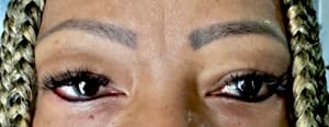 Eyebrow Tattoo result by K's iBrows & Lashes Studio in Aubrey, TX