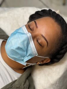 Eyebrow Tattoo result by K'Vinti Beauty- Houston Microblading in Sugar Land, TX
