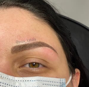 Eyebrow Tattoo result by Kahala Studio in Sand Lake, FL