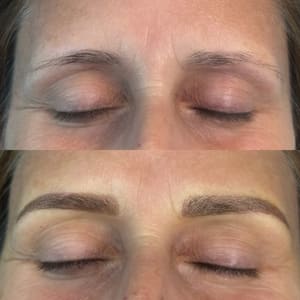 Eyebrow Tattoo result by Kahala Studio in Sand Lake, FL