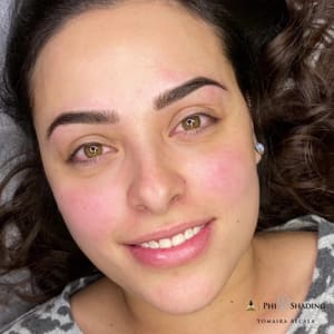 Eyebrow Tattoo result by Kahla Beauty Studio & Academy in Glendale, AZ