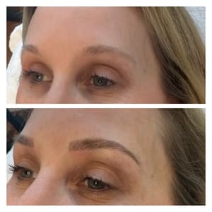 Eyebrow Tattoo result by Kaityana Collective Salon & Suites in Kansas City, MO