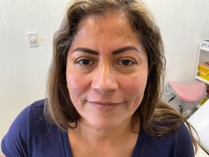 Eyebrow Tattoo result by Karii’s cosmetics and ink in Long Beach, CA