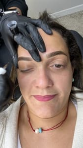 Eyebrow Tattoo result by Karina SEOANE Beauty Lab. in Mcminnville, TN