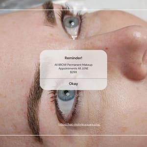 Eyebrow Tattoo result by Kat McKyle Esthetics and Permanent Cosmetics in Louisville, KY