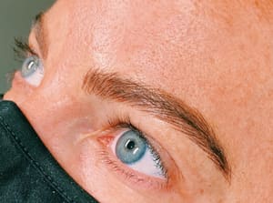 Eyebrow Tattoo result by Kat’s Cosmetic Tats in El Cerrito, CA