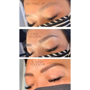 Eyebrow Tattoo result by Kat’s Cosmetic Tats in El Cerrito, CA