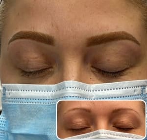 Eyebrow Tattoo result by Katherine's Beauty Bar in Covington, WA