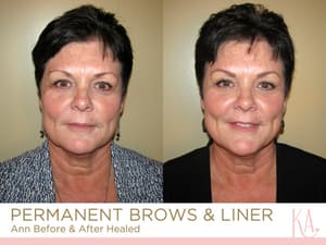 Eyebrow Tattoo result by Kathryn Alexander Beautiful by Design in Burbank, CA