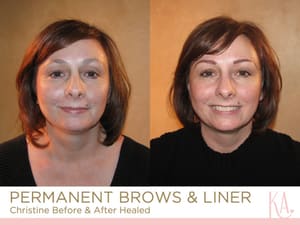 Eyebrow Tattoo result by Kathryn Alexander Beautiful by Design in Burbank, CA