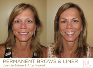 Eyebrow Tattoo result by Kathryn Alexander Beautiful by Design in Burbank, CA