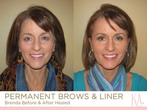 Eyebrow Tattoo result by Kathryn Alexander Beautiful by Design in Burbank, CA