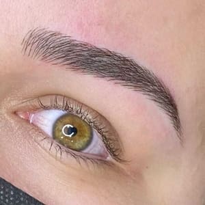 Eyebrow Tattoo result by Kathy Lashes Studio in Miami, FL