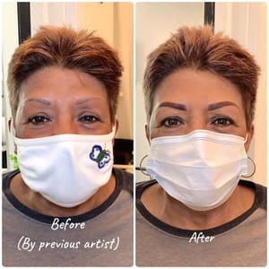 Eyebrow Tattoo result by Katie's Beaute in Elk Grove, CA