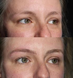 Eyebrow Tattoo result by Katpoke Cosmetic Tattoo in Rochester, NY