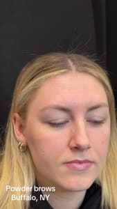 Eyebrow Tattoo result by Katrin Beauty by Ekaterina Nichiporuk in Williamsville, NY