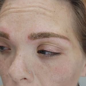 Eyebrow Tattoo result by Kats Glamour Brows in Bethlehem, PA