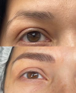 Eyebrow Tattoo result by Katy Ribera Beauty Studio in Miramar, FL