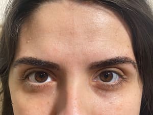 Eyebrow Tattoo result by Katy Ribera Beauty Studio in Miramar, FL