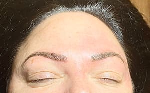 Eyebrow Tattoo result by Kaylas permanent Cosmetics and Scar camouflaging in Deer Park, WA