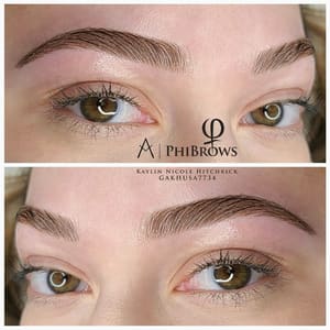 Eyebrow Tattoo result by Kaylin Hitchrick Beauty in Wheatland, CA