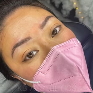 Eyebrow Tattoo result by KB Aesthetics in Shenandoah, TX