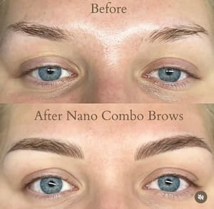 Eyebrow Tattoo result by KBELLA Studio - Permanent Makeup - Nano Powder Brows in Davie, FL
