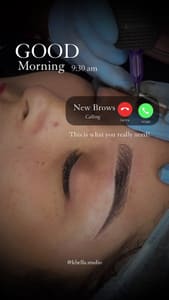 Eyebrow Tattoo result by KBELLA Studio - Permanent Makeup - Nano Powder Brows in Davie, FL