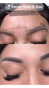 Eyebrow Tattoo result by Kbrows_microblading_eyebrows Fayetteville in Fayetteville, NC